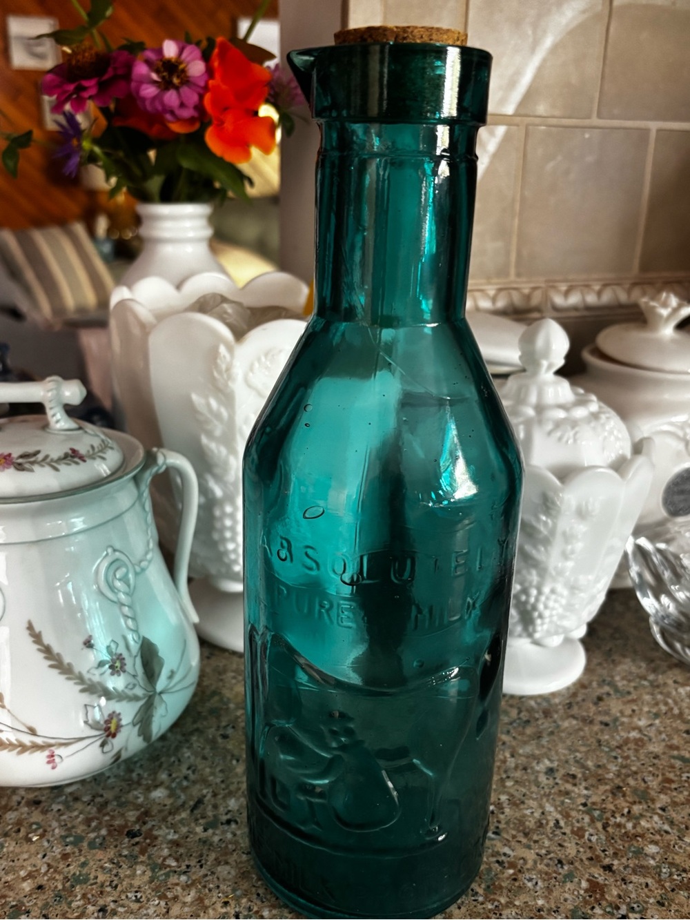 Teal Vintage-Absolutely Pure Milk The Milk Protector,